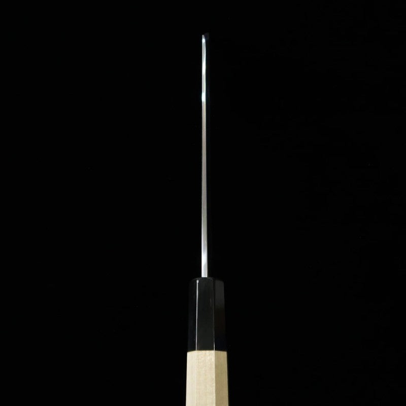 Nakiri MIURA Mukimono Knife, Blue Steel No. 2, Magnolia, Buffalo Octagonal Handle (180mm) 