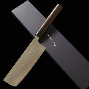 Anryu ANRYU nakiri Aogami Super martillado mango de palisandro (165 mm)