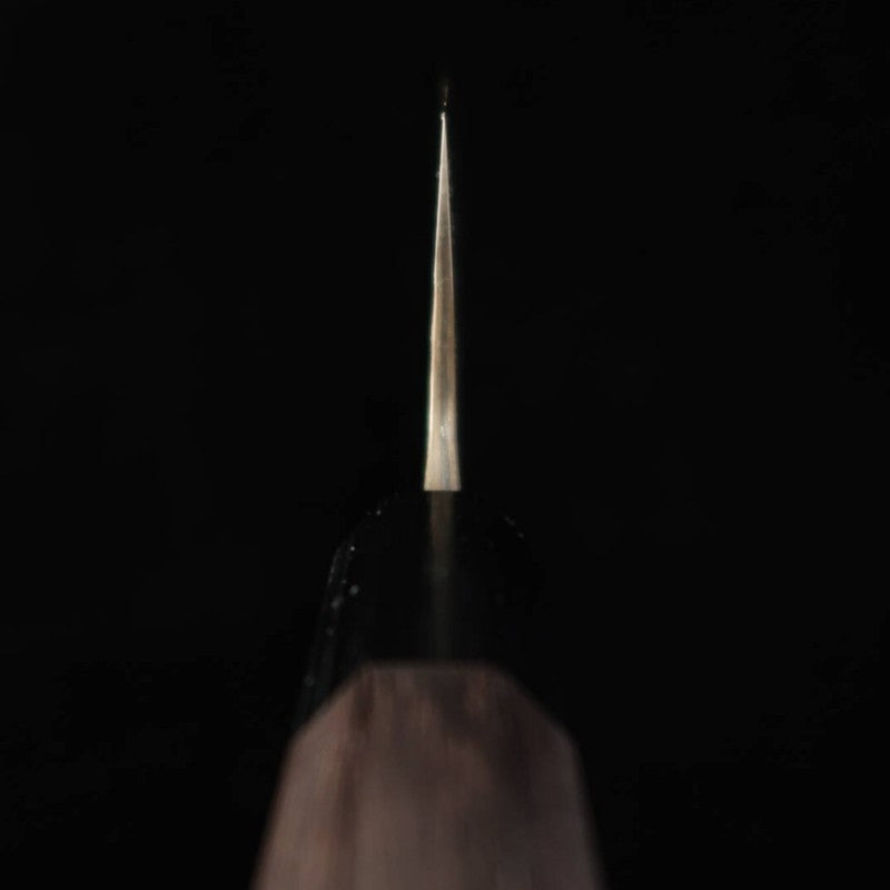 Anryu Nakiri Aogami Super martelé finition noire manche octogonal en bois de rose (165 mm)