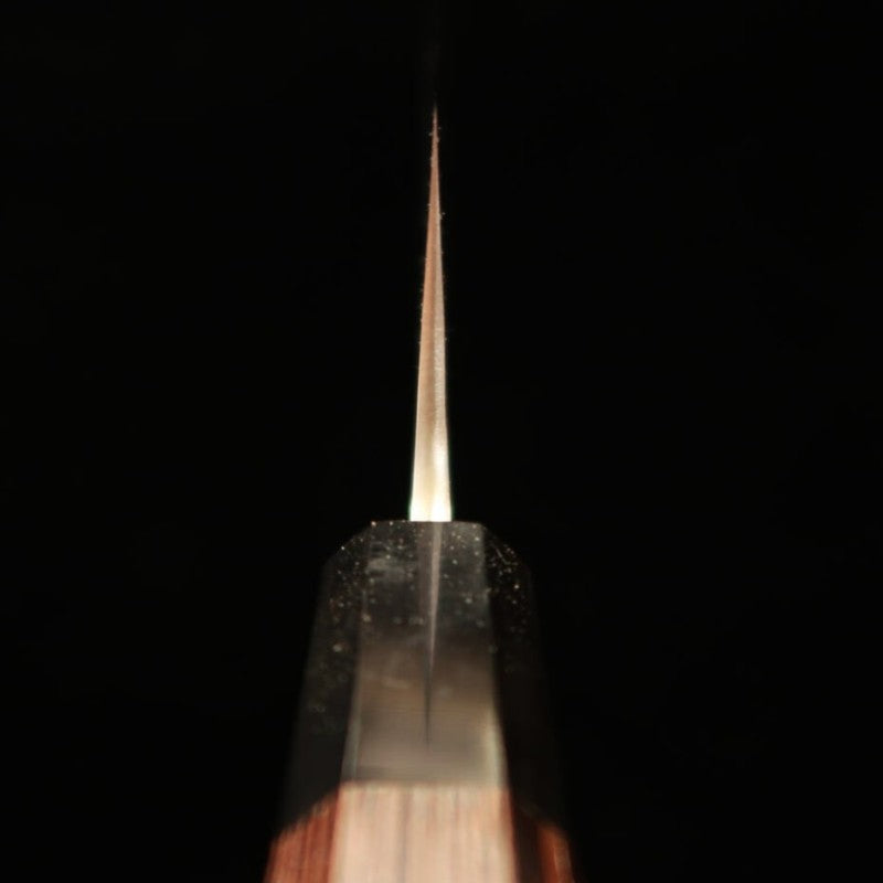 Nakiri HATSUKOKORO Shirogami No. 2 Steel Pear Texture Wenge Handle (165mm) 