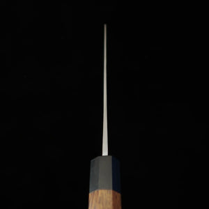 HIDARI YORIMITSU Couteau à légumes, acier bleu n°1, finition noire, manche en bois de fer (180 mm)