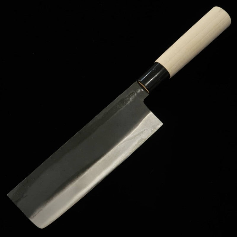 HIDARI YORIMITSU Nakiri SK steel black finish oak handle (170mm)
