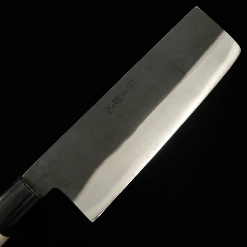 HIDARI YORIMITSU Nakiri SK steel black finish oak handle (170mm)