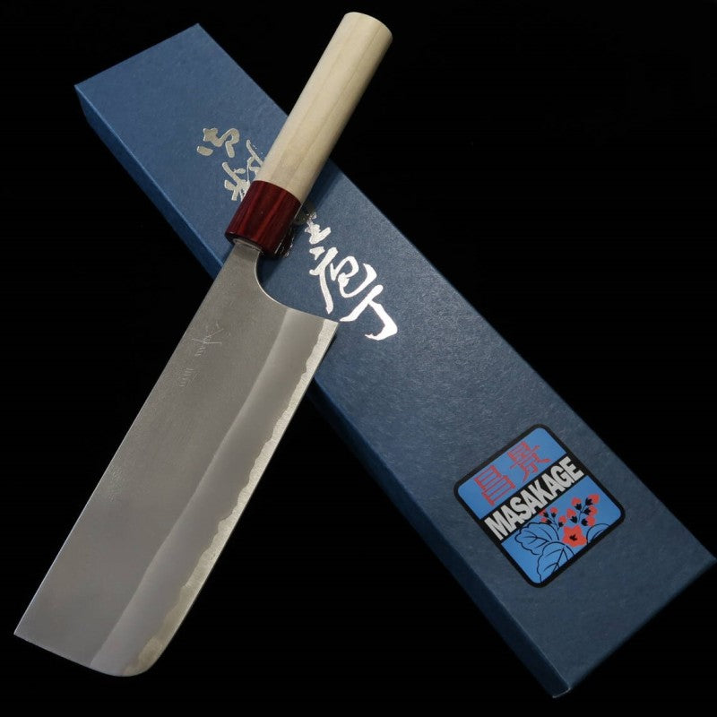 MASAKAGE Yuki Nakiri, Shirogami n°2, finition nacrée (165 mm)