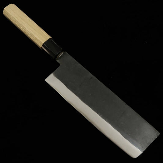 Nakiri MIURA, Blue Steel, Stainless Clad, Black (165mm) 