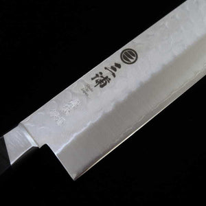 Nakiri MIURA Aogami No. 2 with Black Plywood Handle (165mm)