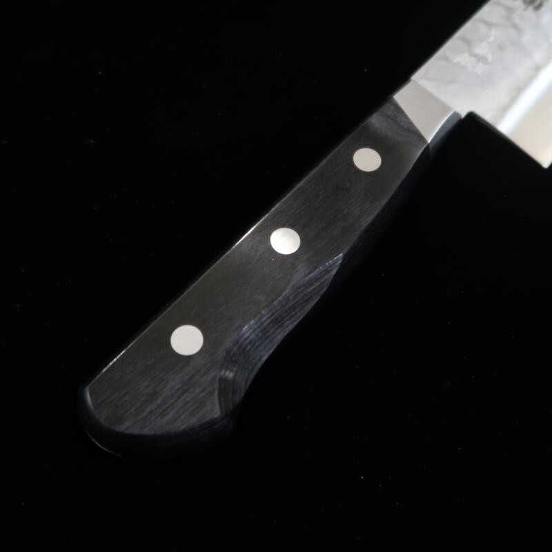 Nakiri MIURA Aogami No. 2 with Black Plywood Handle (165mm)
