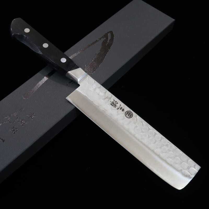 Nakiri MIURA Aogami No. 2 with Black Plywood Handle (165mm)
