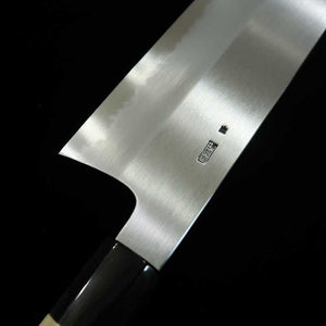 Sakai Kikumori SAKAI KIKUMORI Kikugetsu Kasumi Nakiri Acier blanc n°2 Manche octogonal en corne de buffle et magnolia (180mm)