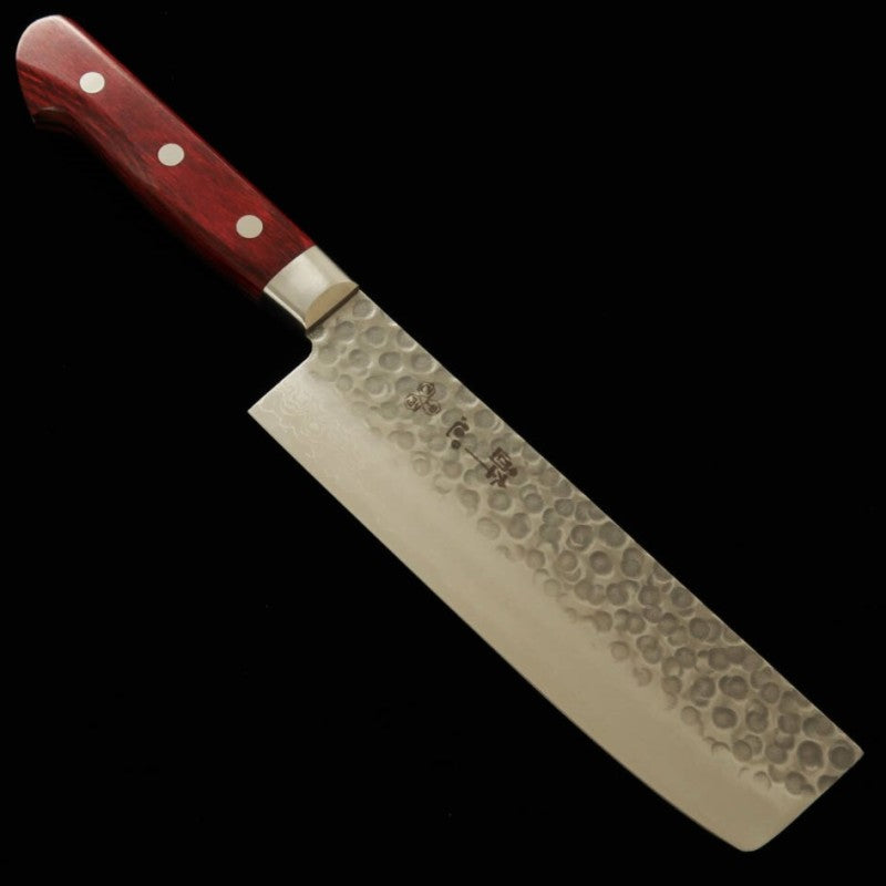 SUISIN VG-10 Damasco mango color vino, nakiri (165 mm)