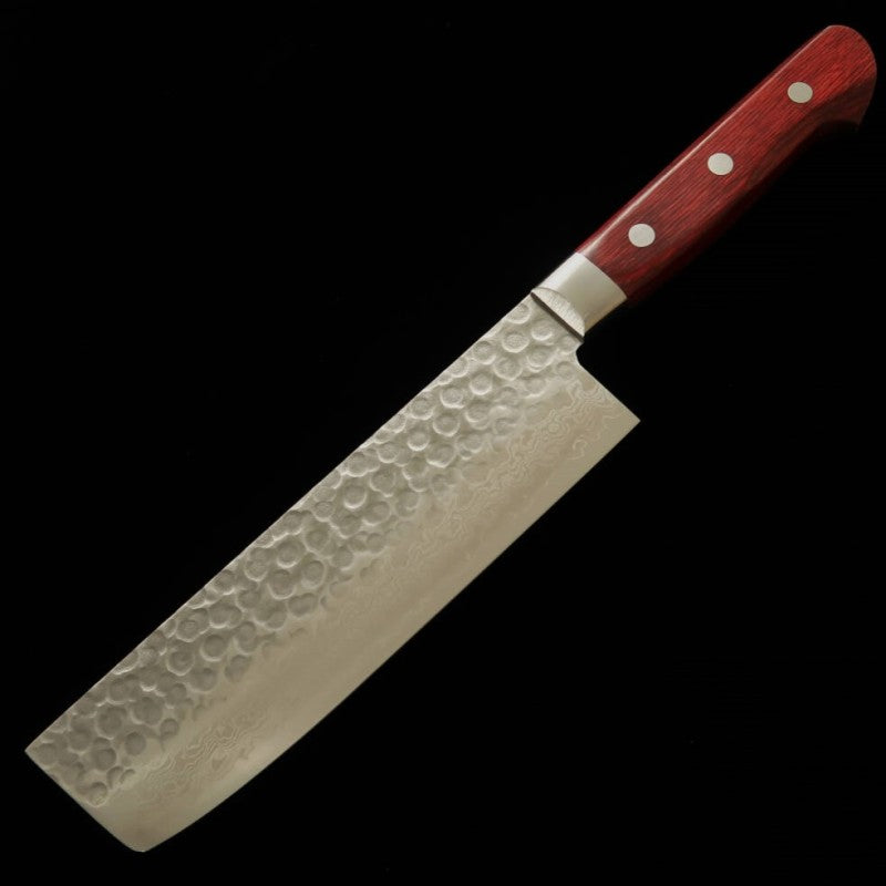 SUISIN VG-10 Damasco mango color vino, nakiri (165 mm)