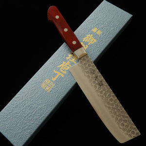 SUISIN VG-10 Damasco mango color vino, nakiri (165 mm)