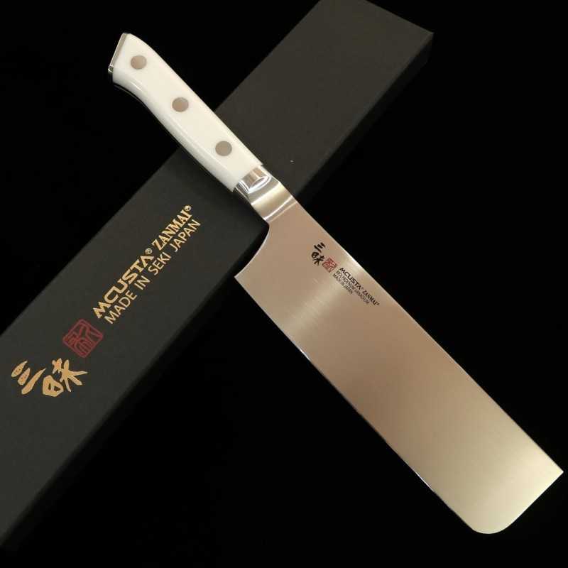 MCUSTA ZANMAI Nakiri Classic Molybdenum Corian (165mm)