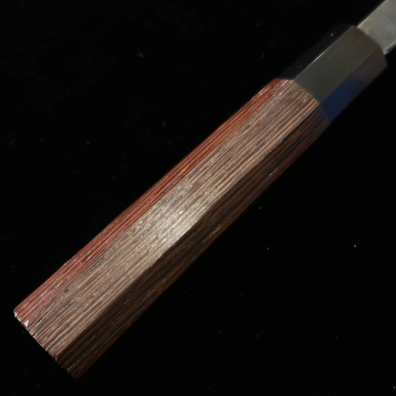 初心 HATSUKOKORO クモカゲ ペティ 青紙二号  黒打ち ダマスカス  ウェンジ柄 (150mm)