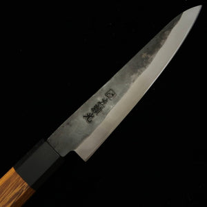 HIDARI YORIMITSU Petty, acier bleu n°1, finition noire, manche en bois de fer (160 mm)
