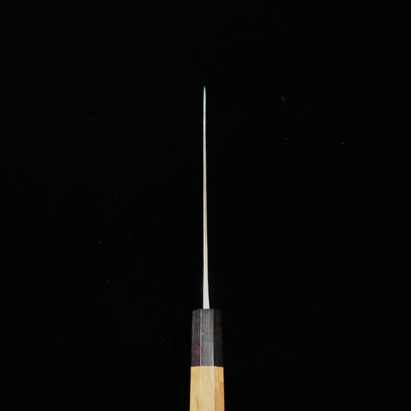 MASAKAGE Koishi Petty Acier bleu super Martelé Finition noire Manche octogonal en magnolia (150 mm)