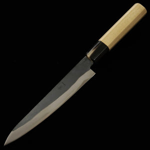 三浦 MIURA ペティ 青紙一号 ステンクラッド 黒打ち 朴八角柄  (150mm)
