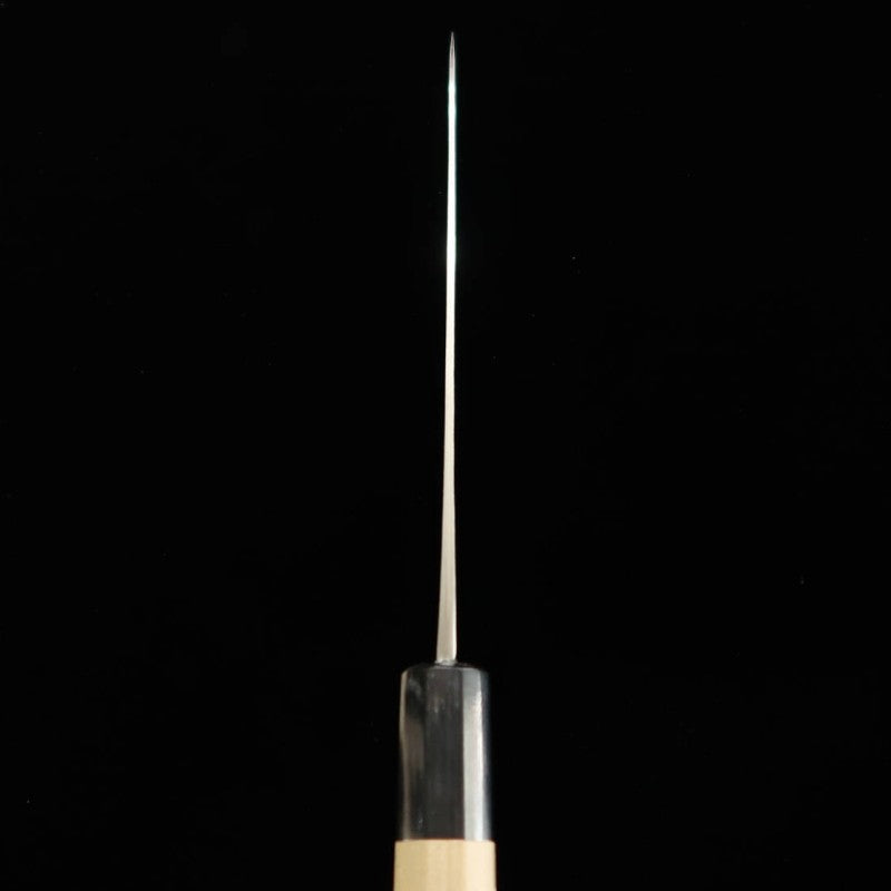 三浦 MIURA ペティ 青紙一号 ステンクラッド 黒打ち 朴八角柄  (150mm)