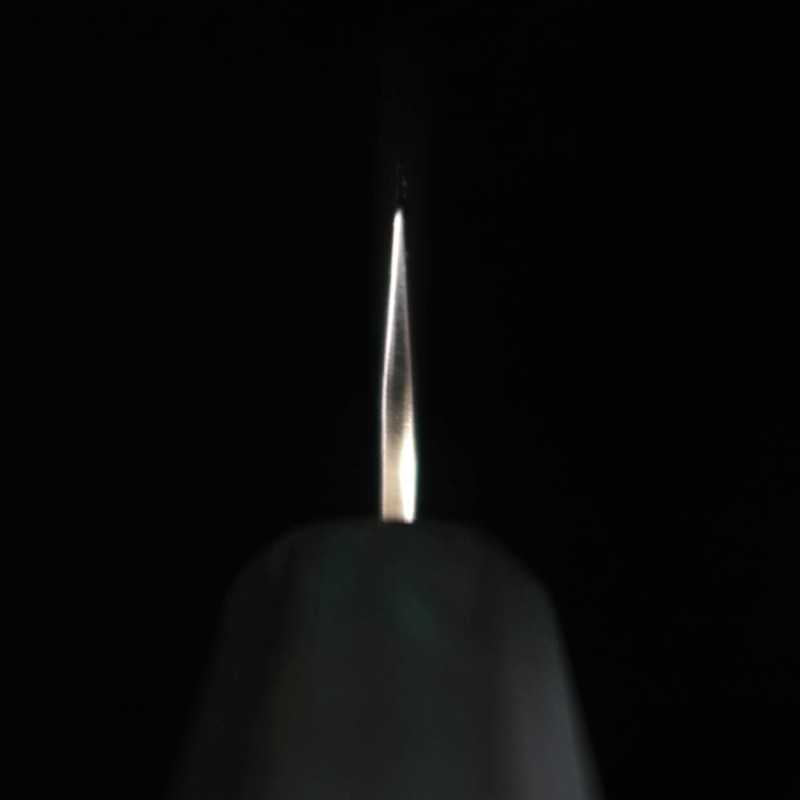 Petty MIURA Shirogami No. 1 com cabo octogonal azul (135mm)