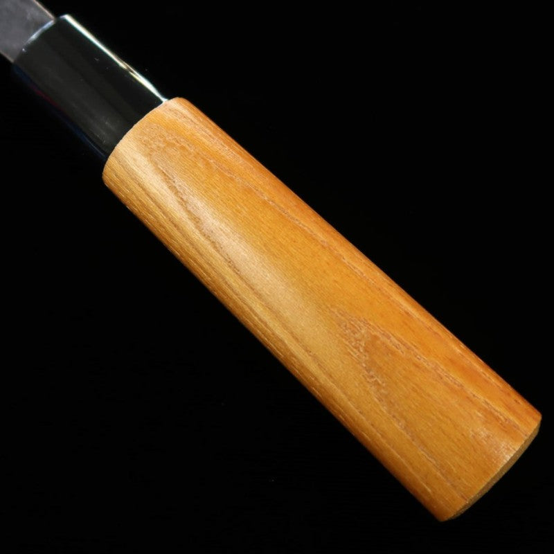 三輪 MIWA ペティ 青紙一号 黒打ち 欅柄 (140mm)