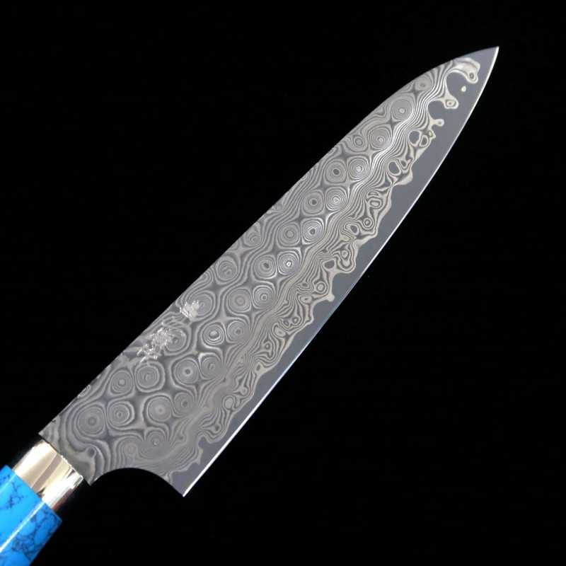 二唐刃物鍛造所 NIGARA SG2 暗紋 ペティ カスタムハンドル (150mm)