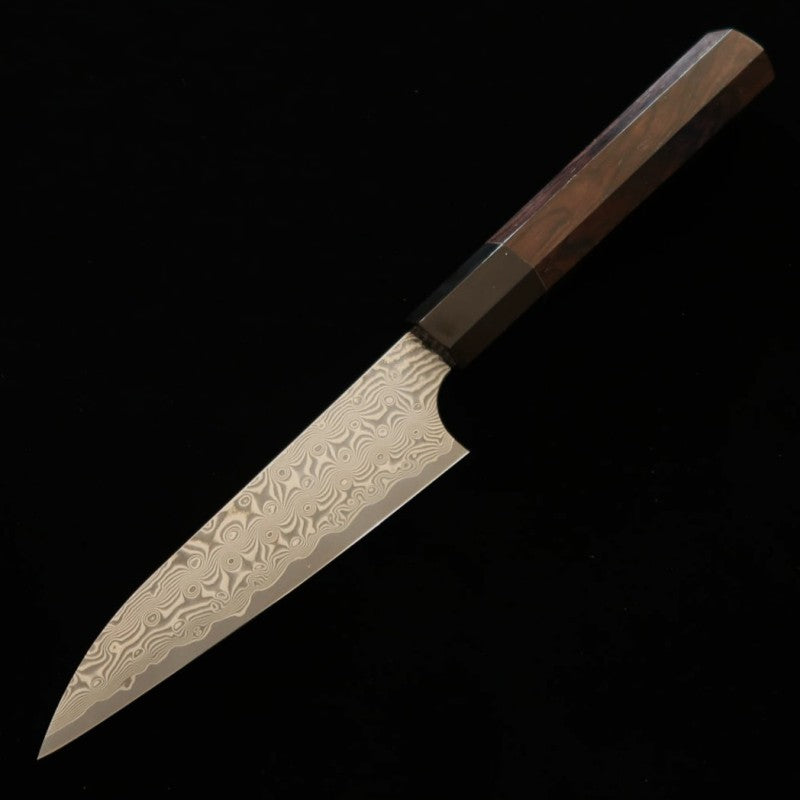 Petty NIGARA SG2 Dark Pattern Damascus Buffalo Ebony Handle (120mm) 