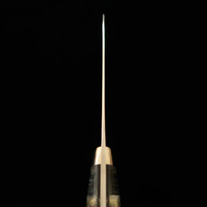 NIGARA couteau Petty SG2 Anmon damas, manche incrusté de nacre (150 mm)