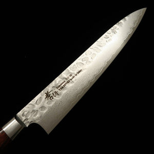 SAKAI TAKAYUKI faca petty VG10, Damasco martelado 33 camadas, cabo em mogno (120/150 mm)