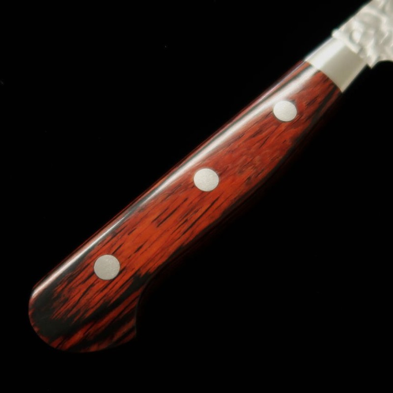 SAKAI TAKAYUKI faca petty VG10, Damasco martelado 33 camadas, cabo em mogno (120/150 mm)