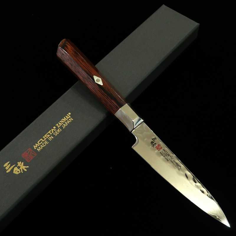 三昧MCUSTA ZANMAI シュプリーム ハンマード VG10鎚目ダマスカス ペティ (90-150mm)