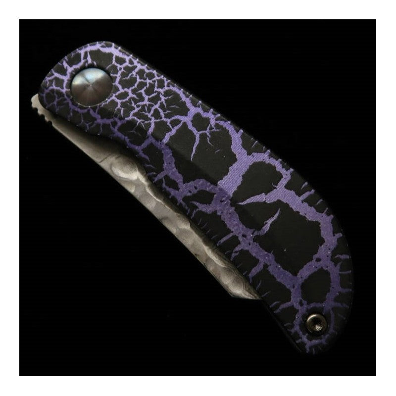 Navaja plegable MCUSTA edición limitada Infinity 021 Purple Haze Damasco martillado MC-021DHD12 (45 mm)