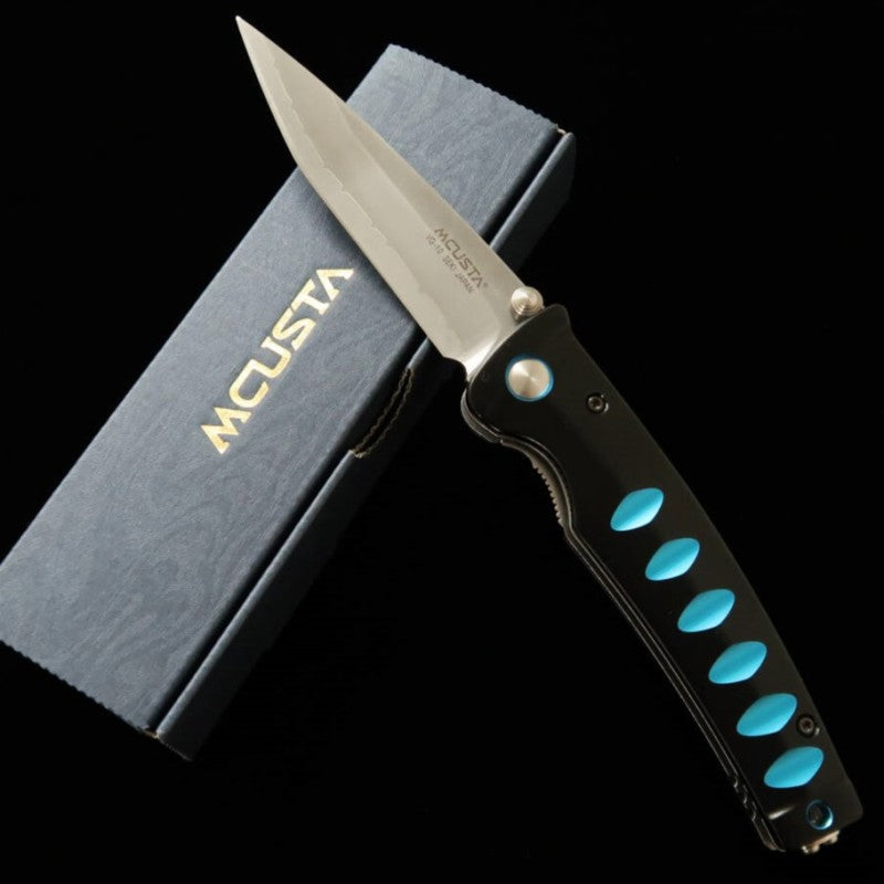 Canivete MCUSTA VG-10 Série Katana MC-0041C  Preto/Azul (85mm)