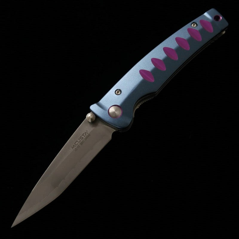 Canivete MCUSTA Inox VG-10 Série Katana MC-0043C  Azul Escuro/Roxo (85mm)