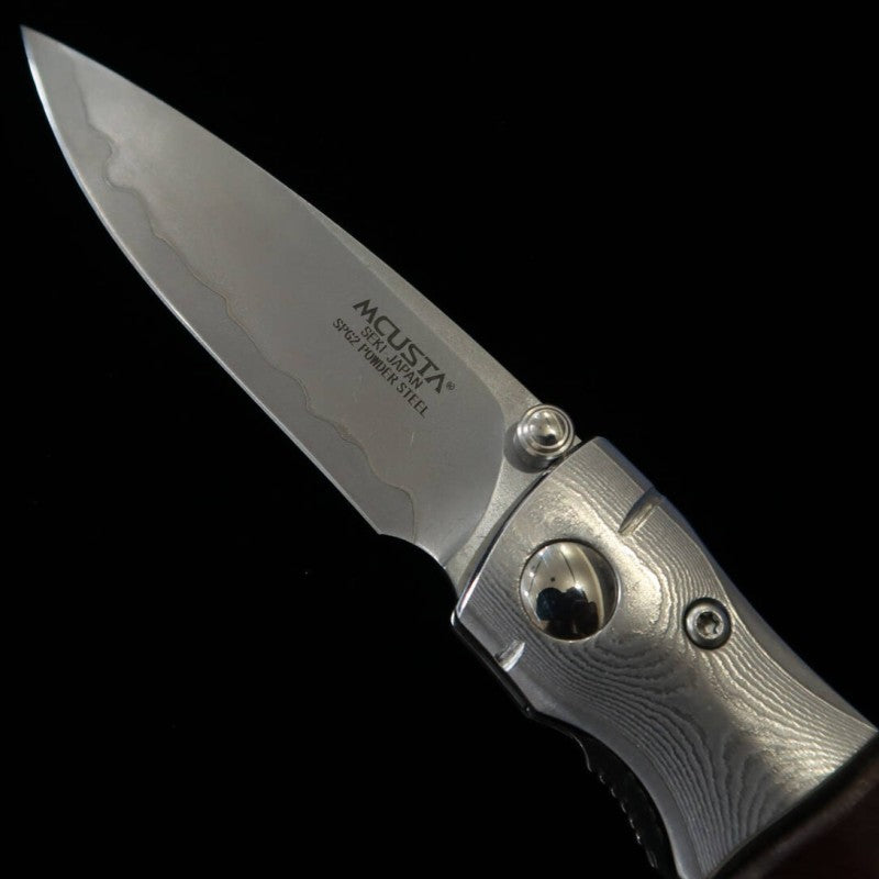 Navaja plegable MCUSTA Shinra Mixture MC-0145G - Bamboo - SG2 - Mango de madera de hierro (71 mm)
