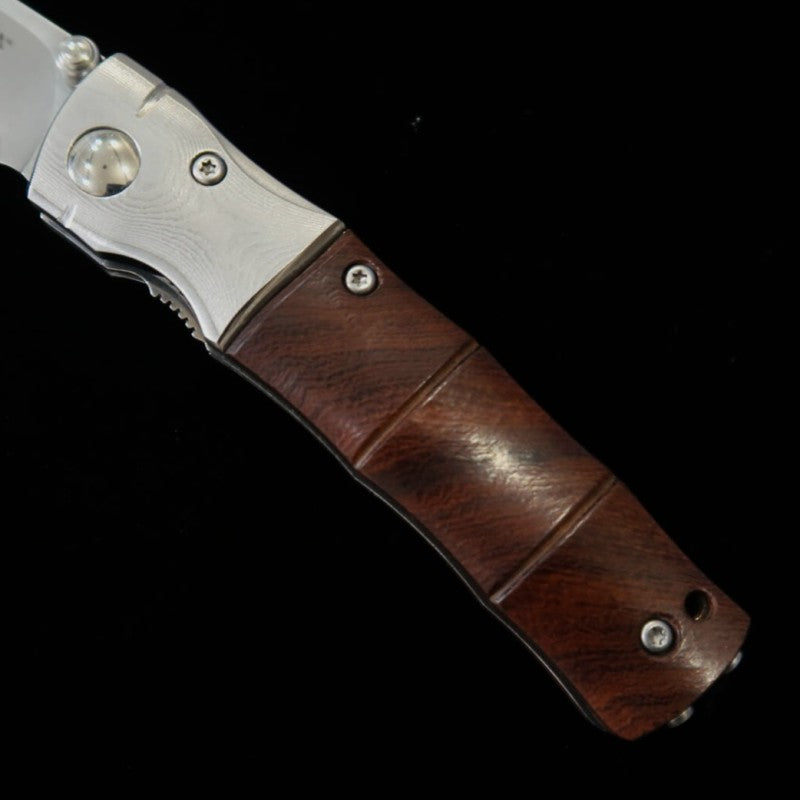 Navaja plegable MCUSTA Shinra Mixture MC-0145G - Bamboo - SG2 - Mango de madera de hierro (71 mm)