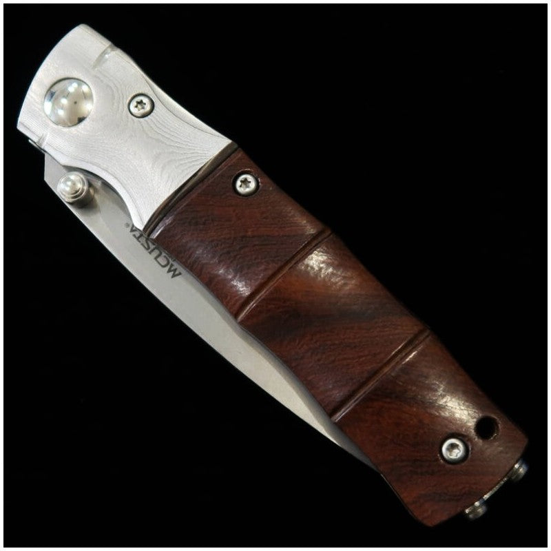 Navaja plegable MCUSTA Shinra Mixture MC-0145G - Bamboo - SG2 - Mango de madera de hierro (71 mm)
