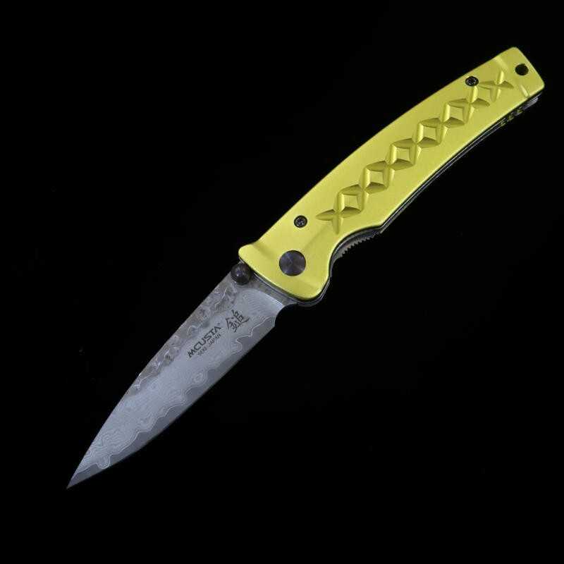 Canivete MCUSTA VG-10 Fusion Series MC-0164D Amarelo (85mm)