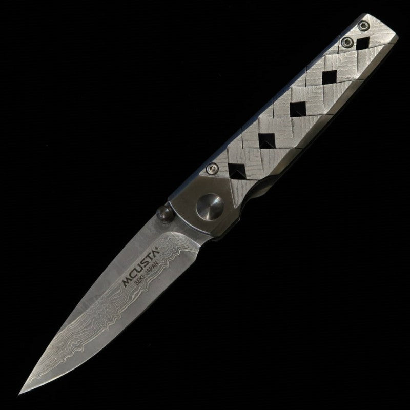 MCUSTA Série Katana VG10 Damasco 33 Camadas Prata MC-0037D (71mm)