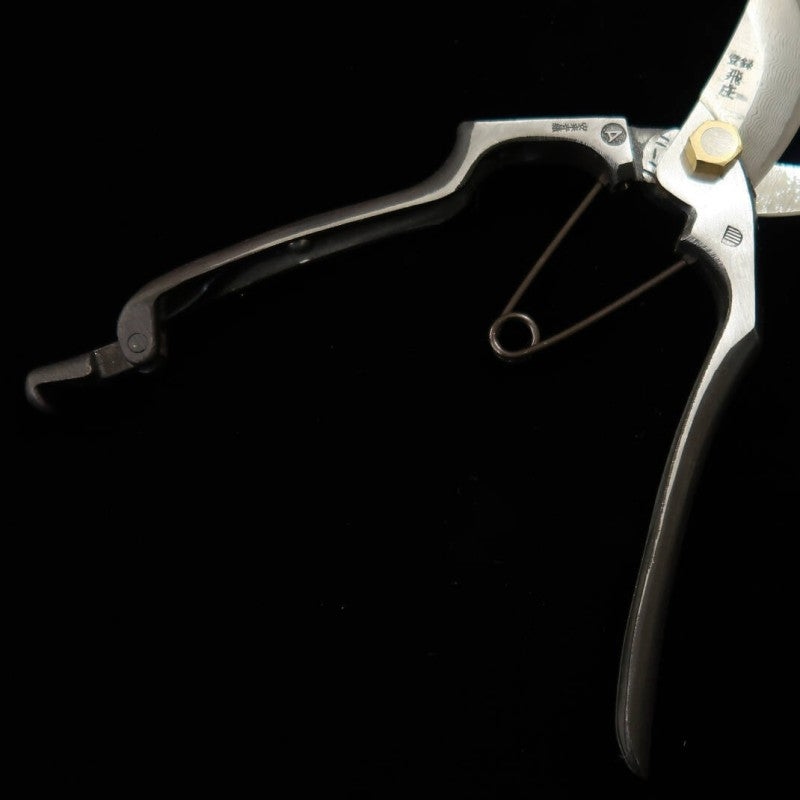 Pruning shears Yamagata forged blade Hisho Blue steel 16 layers Damascus Type A (200mm) 