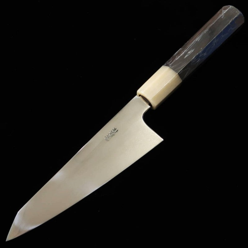 Sabaki Mizu Honyaki SUISIN Aogami No. 2 cabo em ébano por Kenji Togash (150mm) 