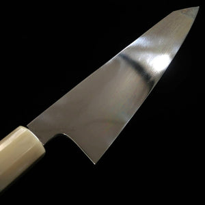 SUISIN Par Kenji Togashi, Mizumoto-yaki, Sabaki double tranchant, Acier bleu No.2, manche en ébène (150 mm)