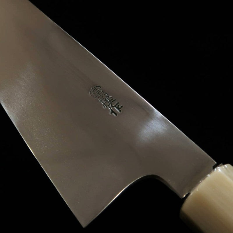 SUISIN Par Kenji Togashi, Mizumoto-yaki, Sabaki double tranchant, Acier bleu No.2, manche en ébène (150 mm)