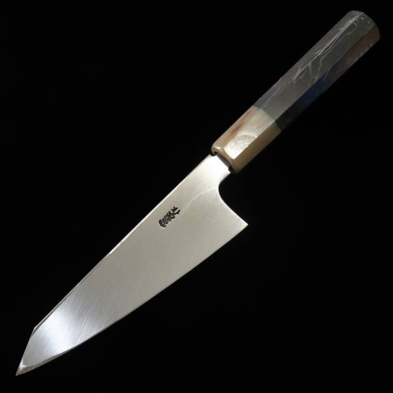 SUISIN Suisin obra de Kenji Togashi sabaki higashi-bōchō honyaki en agua Aogami nº 2 mango de ébano (150 mm)