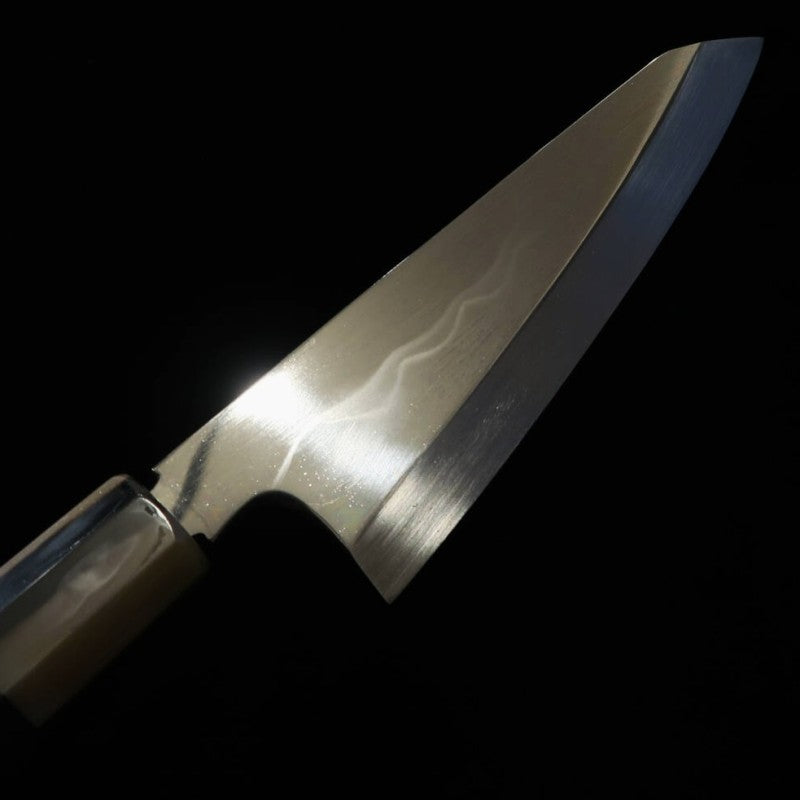 SUISIN Suisin obra de Kenji Togashi sabaki higashi-bōchō honyaki en agua Aogami nº 2 mango de ébano (150 mm)