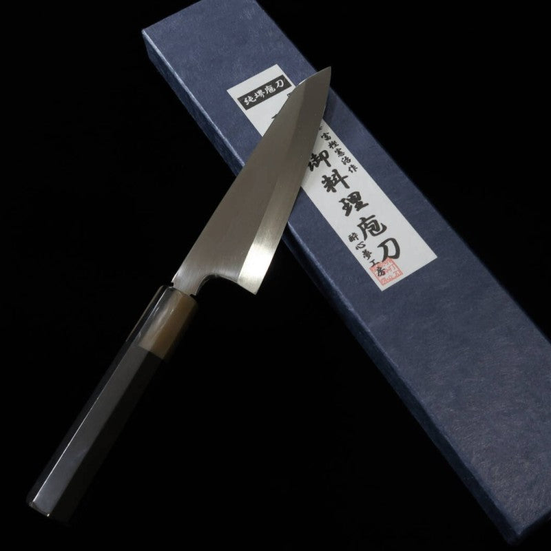 Sabaki kataba SUISIN Mizu honyaki Aogami No. 2 cabo em ébano por Kenji Togashi (150mm) 