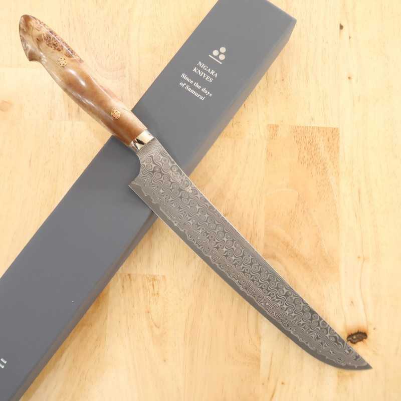 NIGARA SG2 Anmon Saki-maru Sujihiki, manche personnalisé (270 mm)