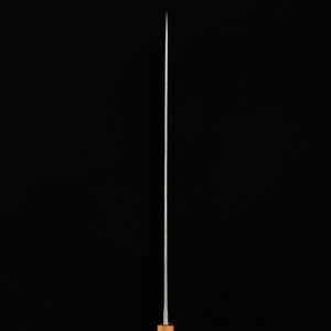 Hajime Yorokobi SLD Damas noirci, manche en ébène, Sujihiki à bout arrondi (450 mm)