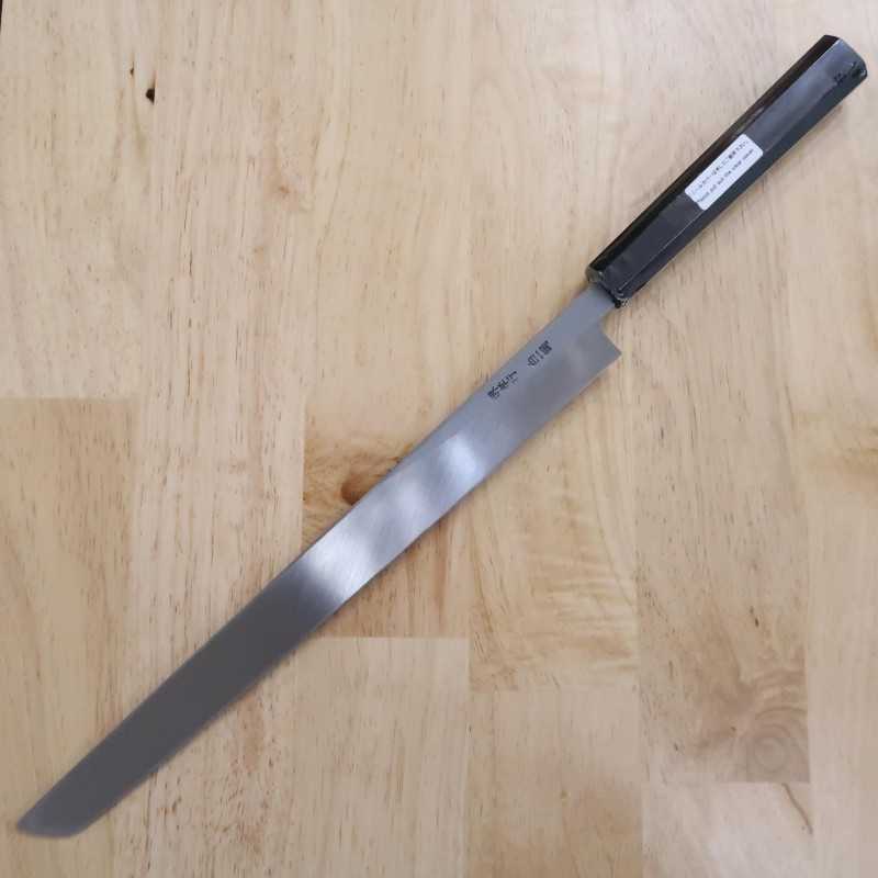 SAKAI TAKAYUKI Byakko Shirogami No.1 Sakimaru Takohiki Ebony Octagonal Handle (270/300mm)