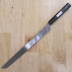 SAKAI TAKAYUKI Byakko Shirogami No.1 Sakimaru Takohiki Ebony Octagonal Handle (270/300mm)