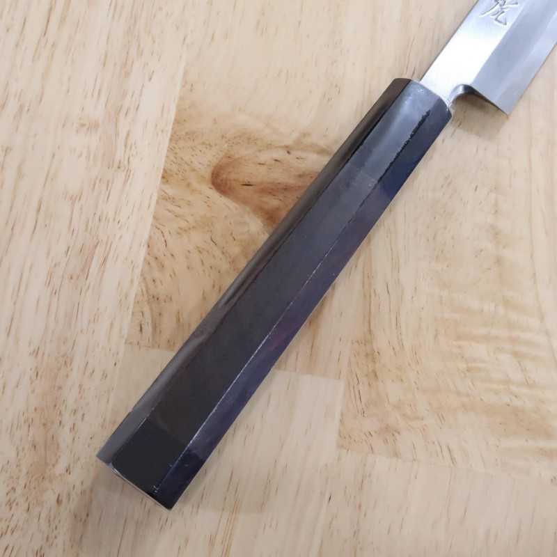 SAKAI TAKAYUKI Byakko Shirogami No.1 Sakimaru Takohiki Ebony Octagonal Handle (270/300mm)